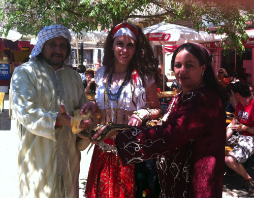 Leena Qadi en el Mercado Medieval de Almodobar