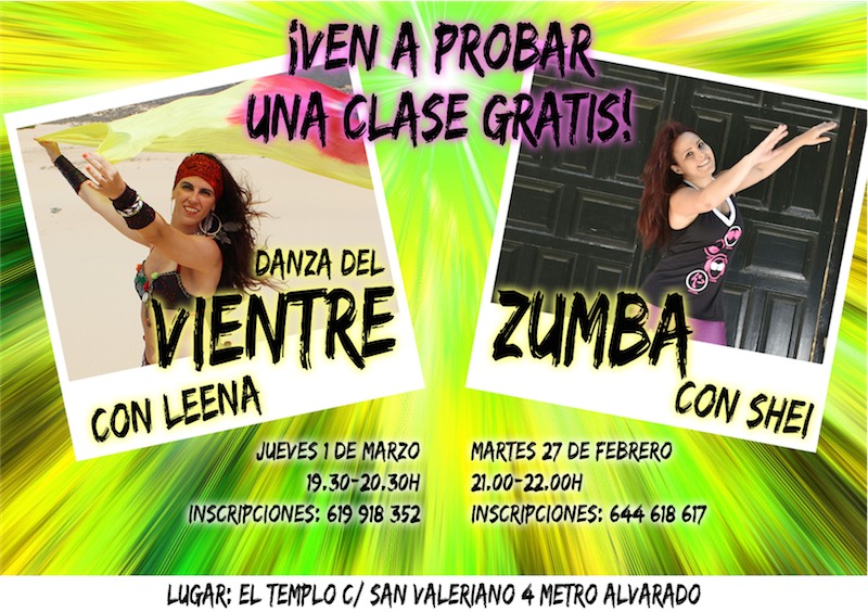clase gratis zumba, clase gratis danza del vientre